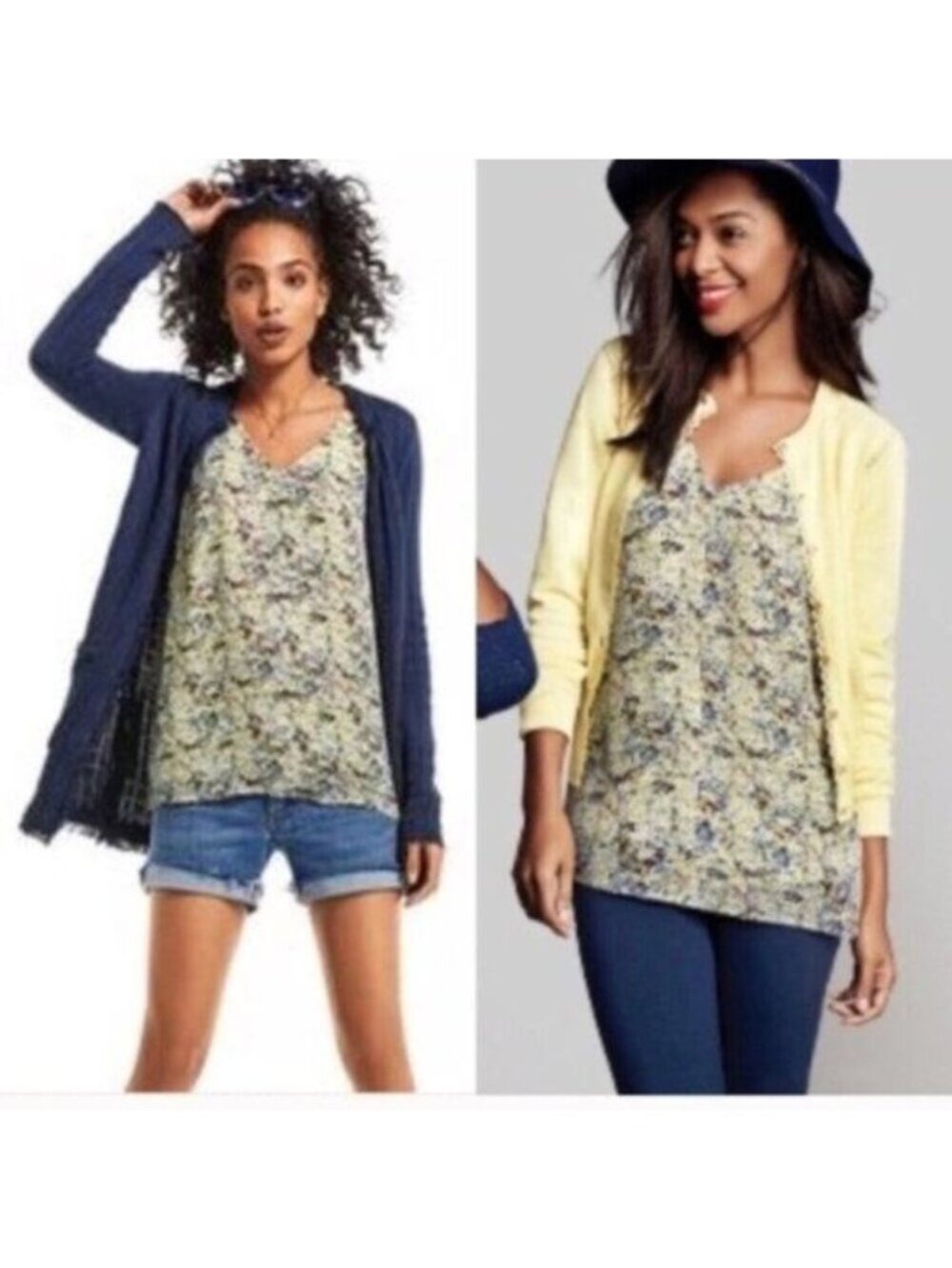 Cabi Floral Scatter Print Cami Style 275 Top Small